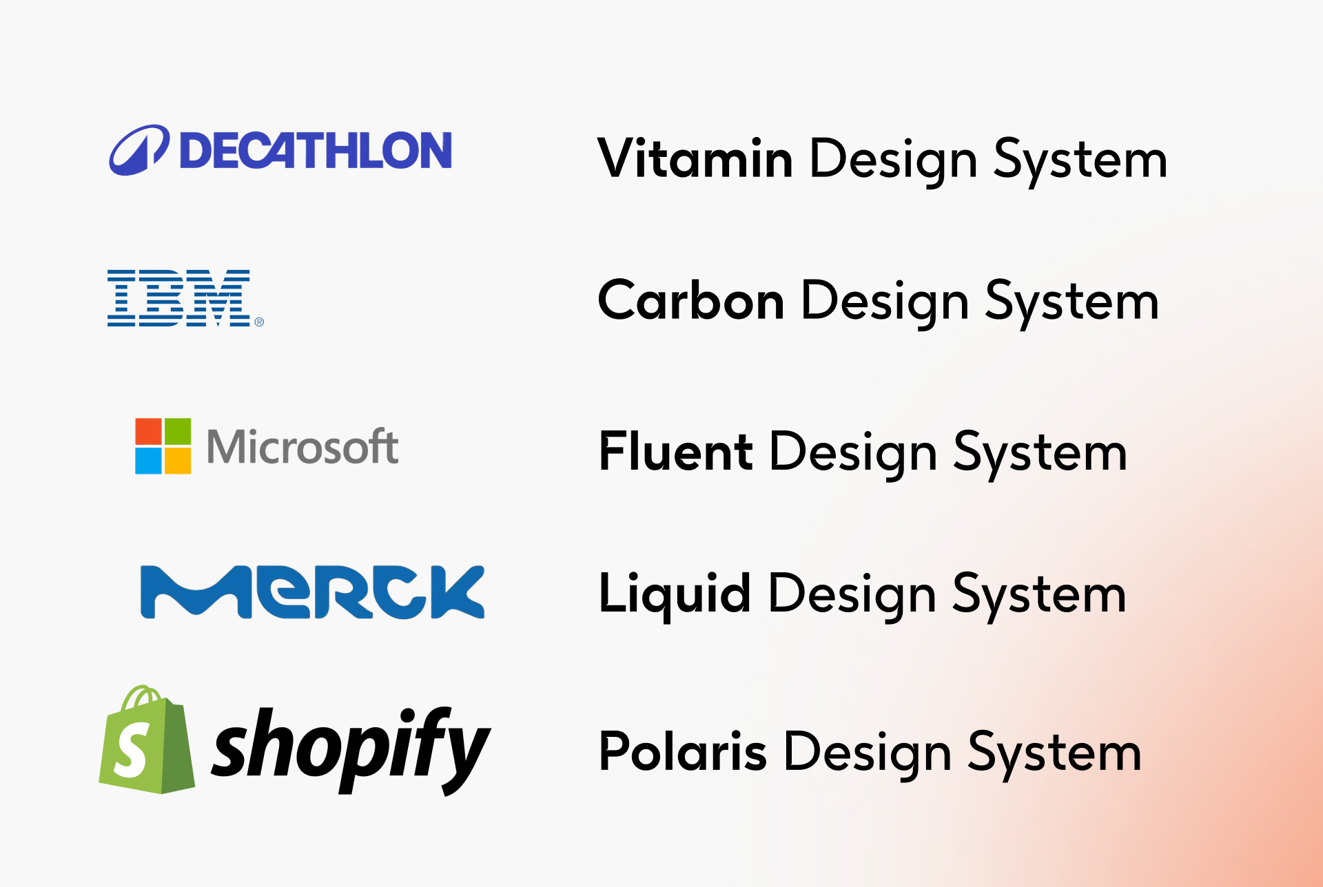 Competitor analysis — design system naming across industry