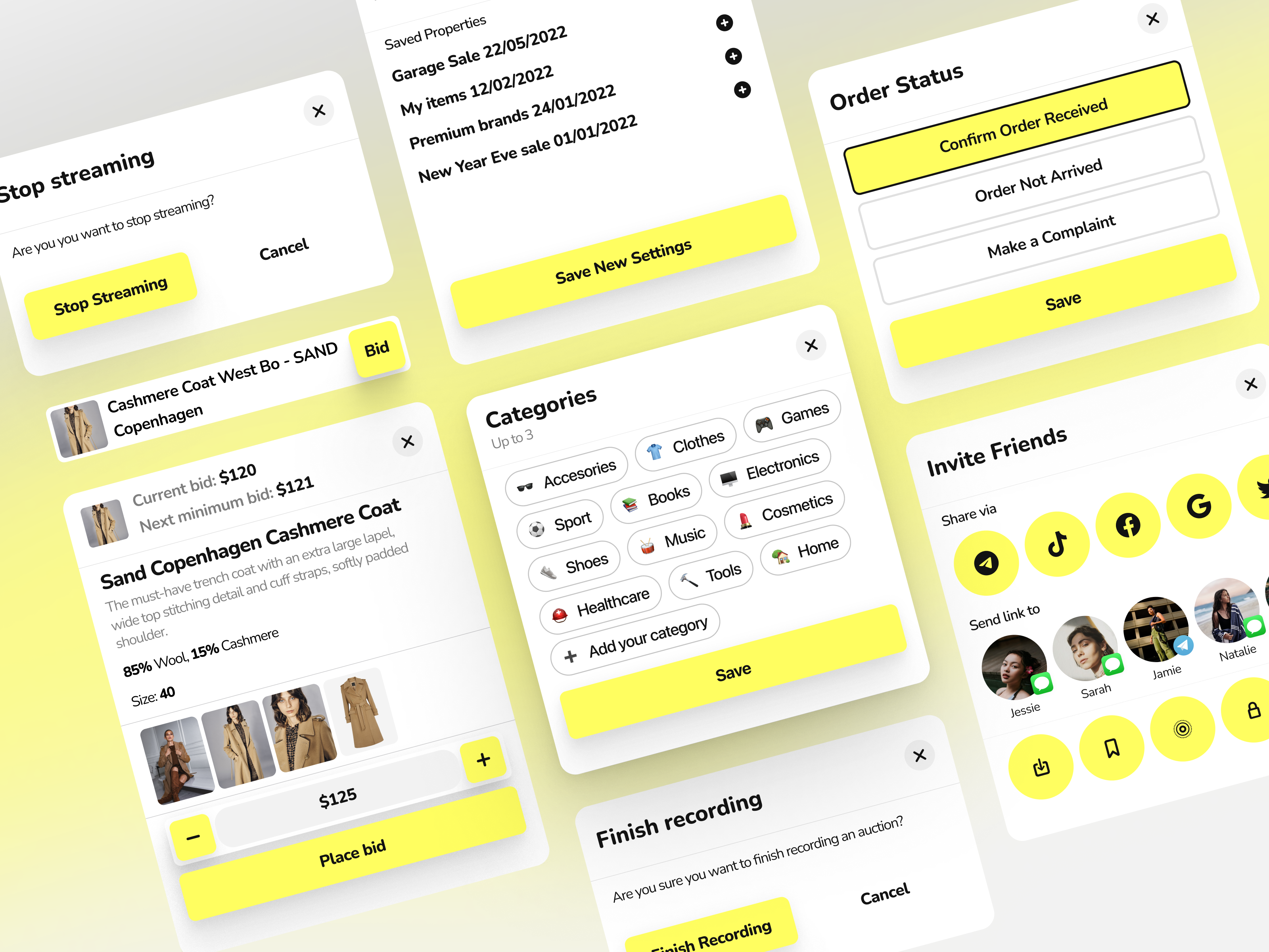 Roobah profile, social features and supporting flows